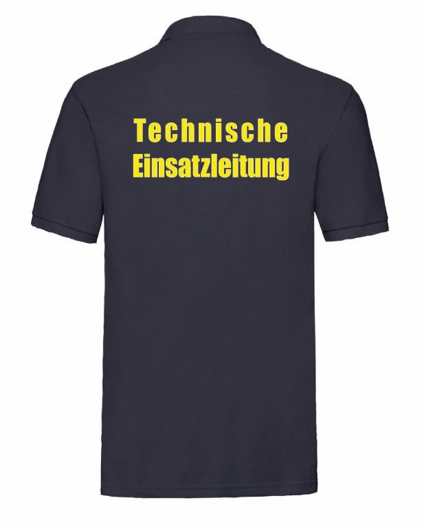 TEL Poloshirt Unisex Navy – Rückansicht