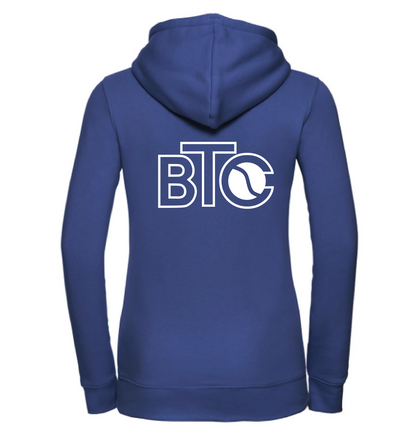 BTC Hoodie Damen blau, Rückseite