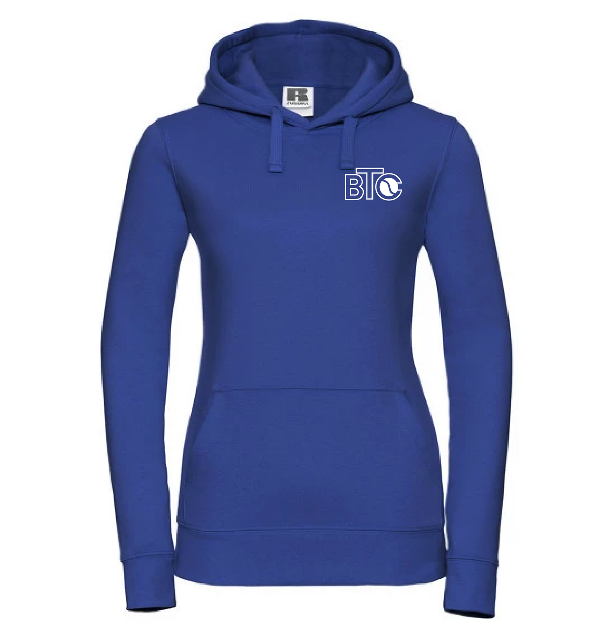 BTC Hoodie Damen blau, Vorderseite