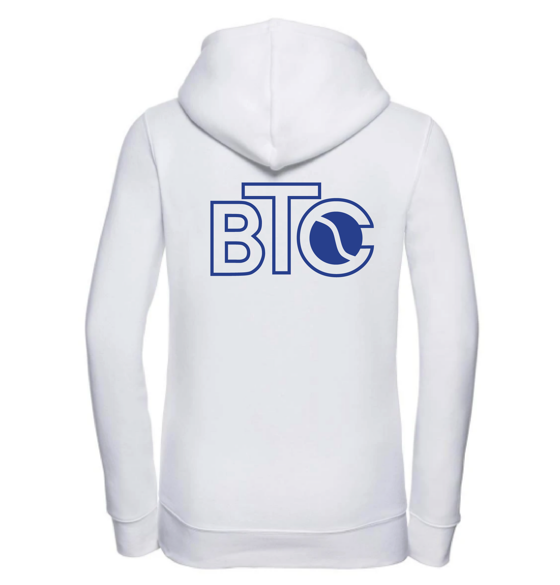 BTC Hoodie Damen weiß, Rückseite