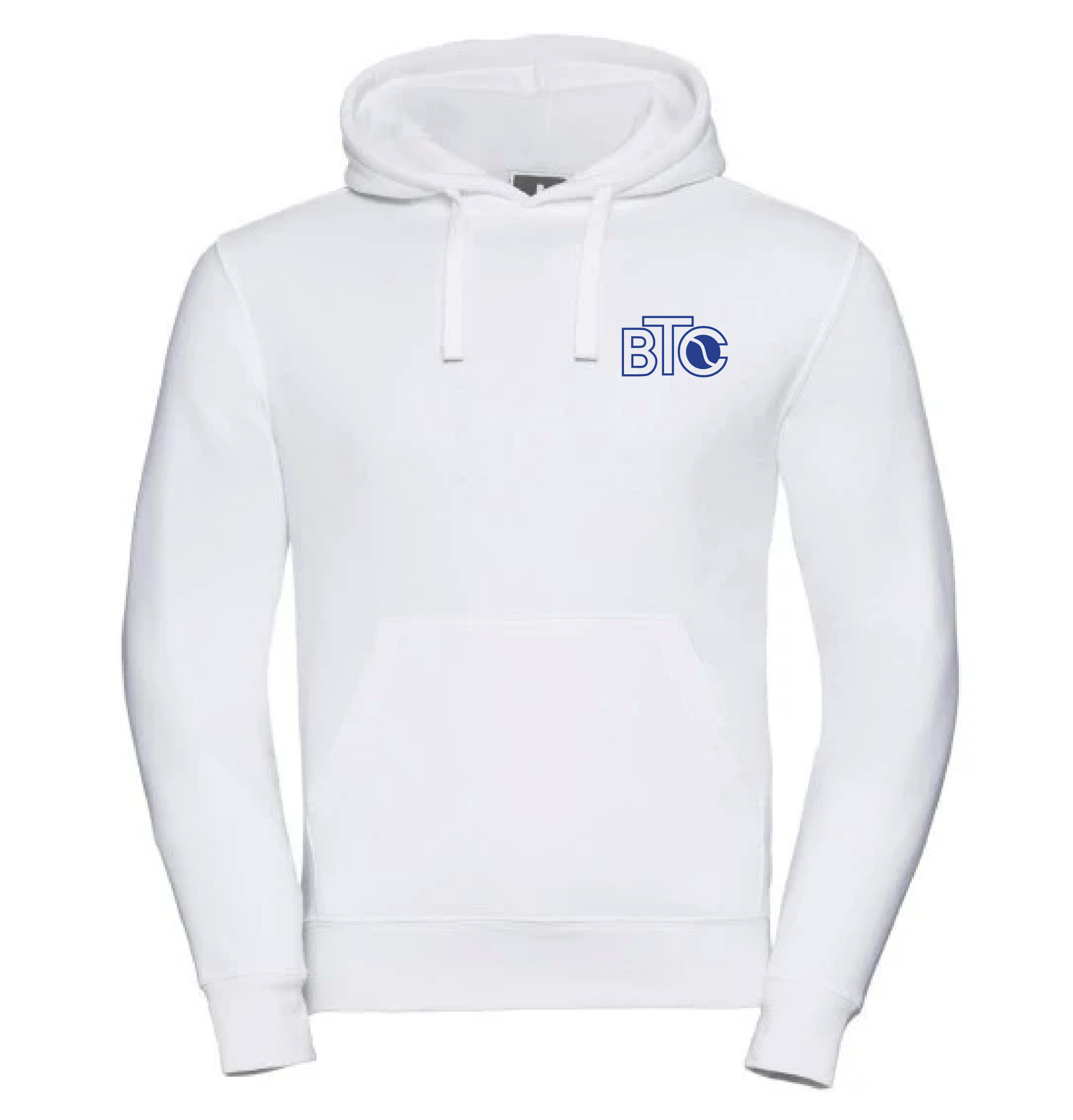BTC Hoodie Herren weiß, Vorderseite