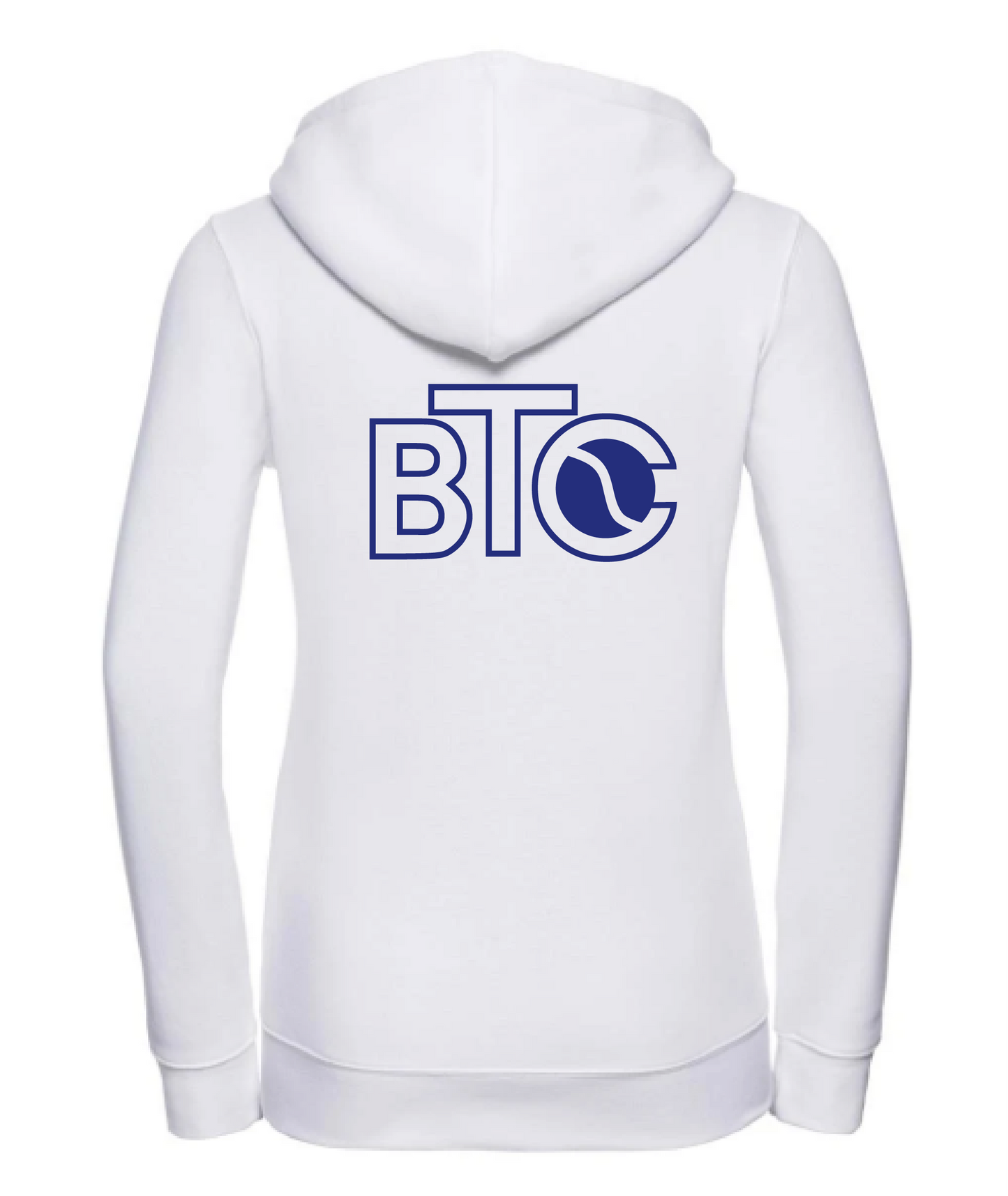 BTC Zip-Jacke Damen weiß, Rückseite