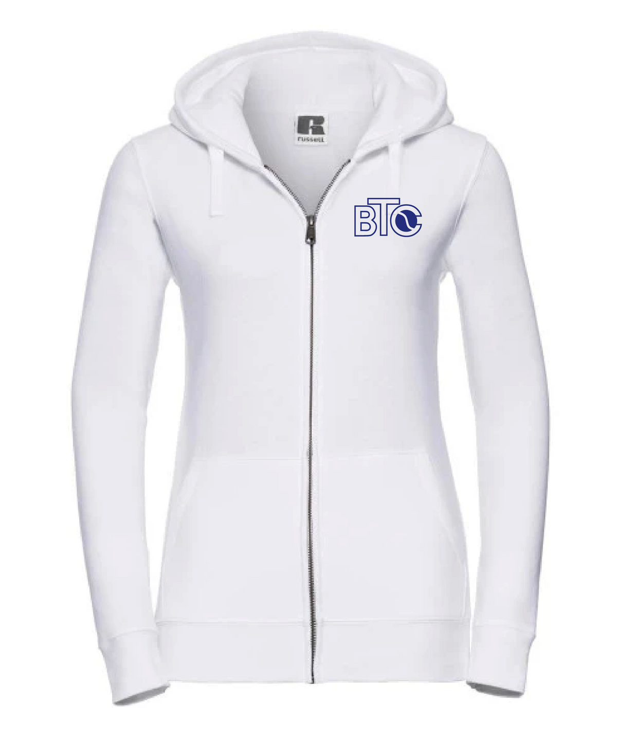 BTC Zip-Jacke Damen weiß, Vorderseite