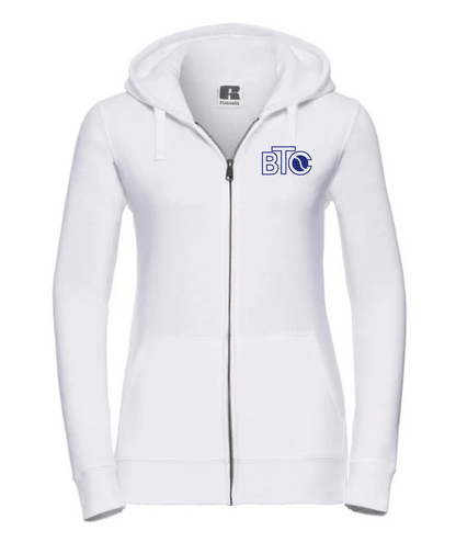 BTC Zip-Jacke Damen weiß, Vorderseite