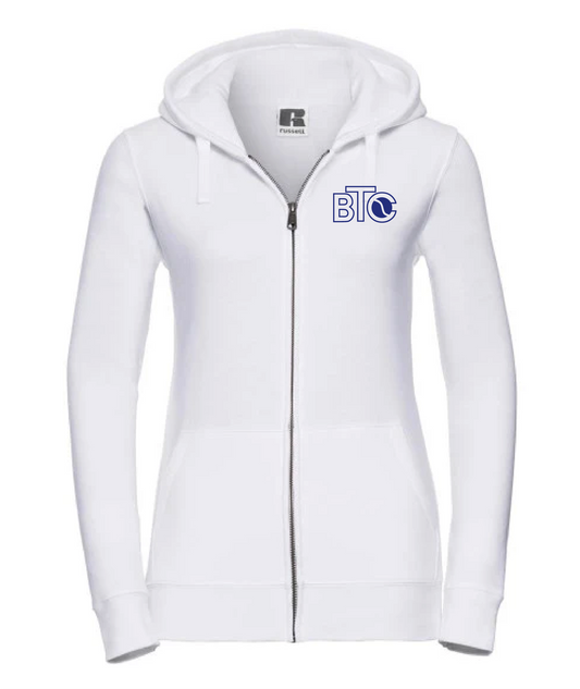 BTC Zip-Jacke Damen weiß, Vorderseite