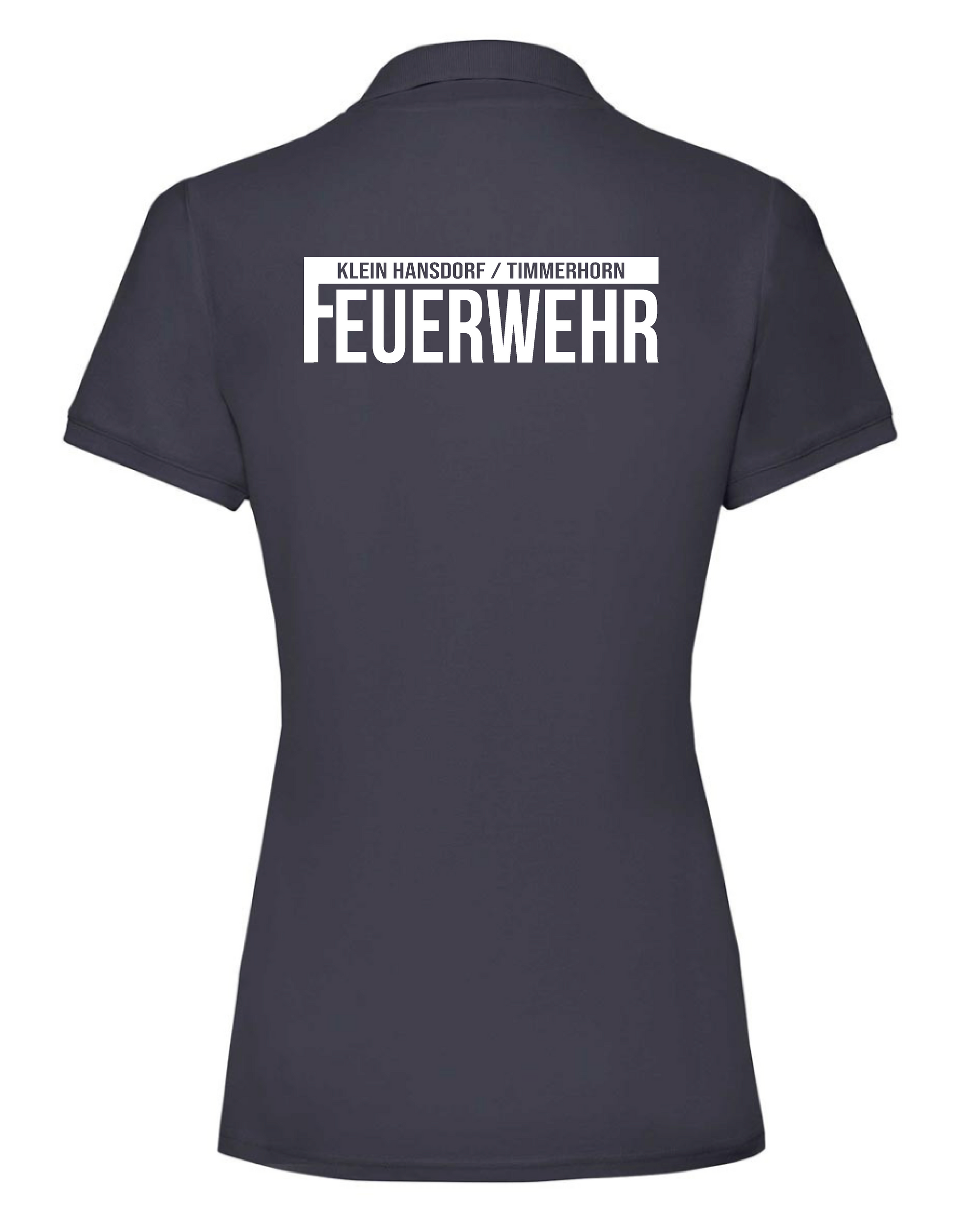 FF53 Poloshirt Damen Navy – Rückansicht