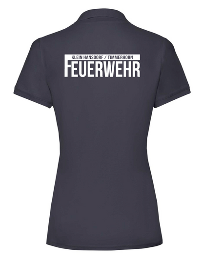 FF53 Poloshirt Damen Navy – Rückansicht