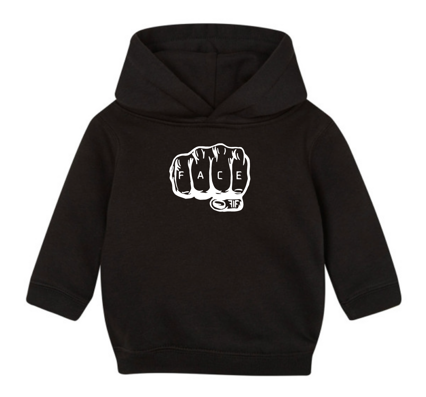 FIF Fist in Face Baby Hoodie back