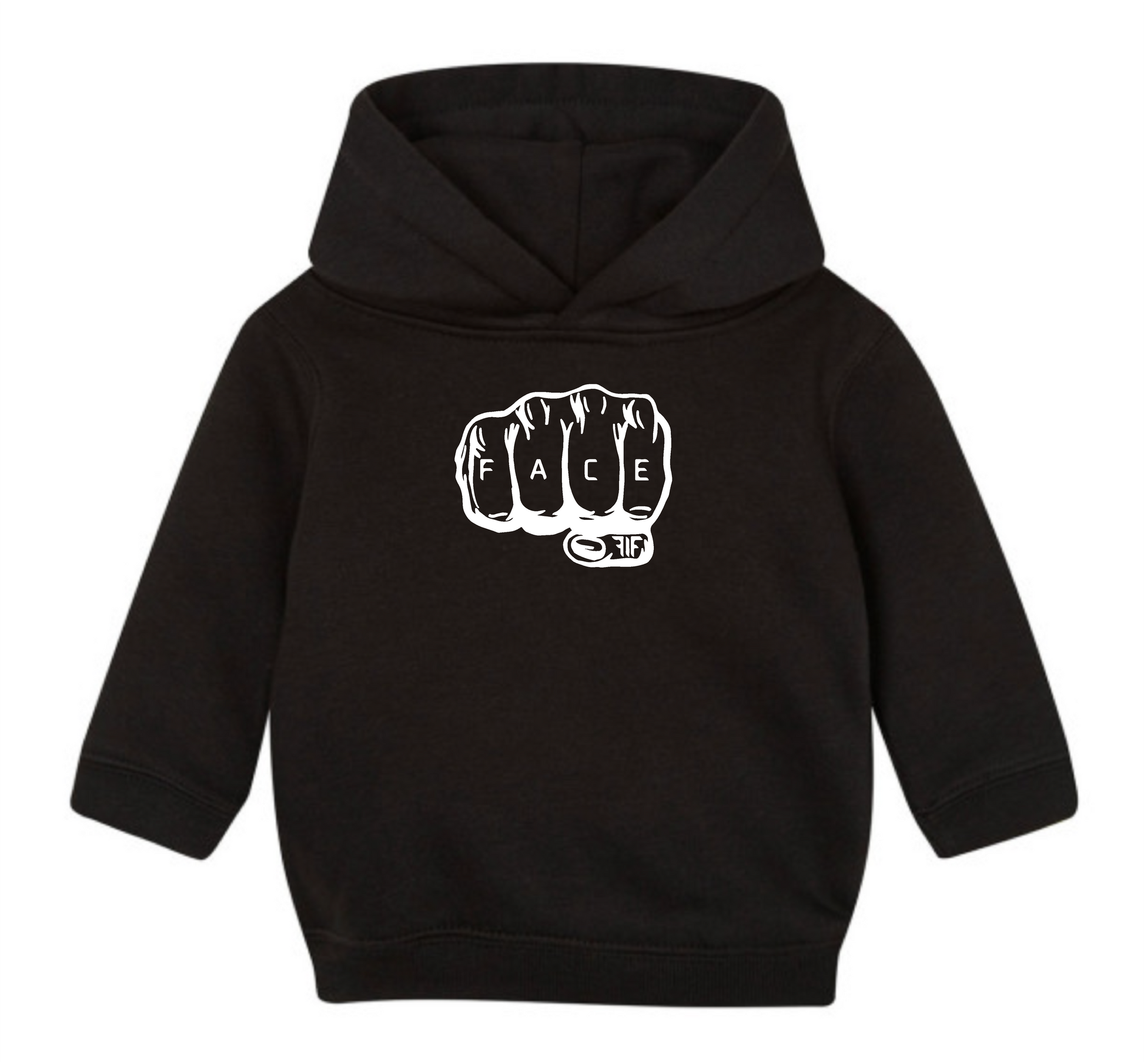 FIF Fist in Face Baby Hoodie back
