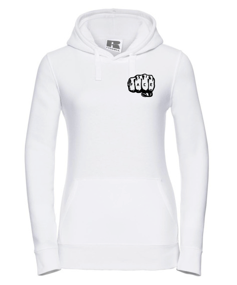 FIF Fist in Face Women's Hoodie White front