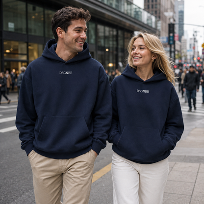 DSGNBR Hoodie Unisex Navy