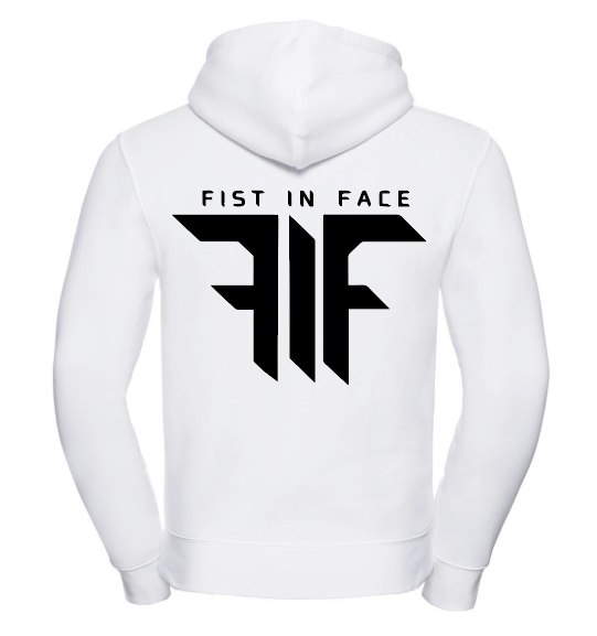 FIF Fist in Face Unisex Hoodie White back