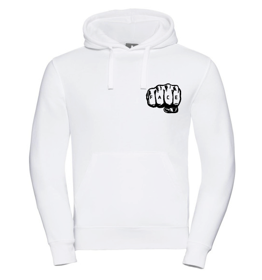 FIF Fist in Face Unisex Hoodie White front