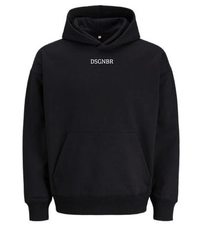 DSGNBR Hoodie Unisex Black mit Brustschriftzug