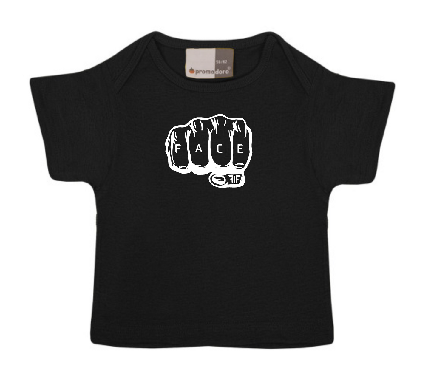 FIF Fist in Face Baby T-Shirt back