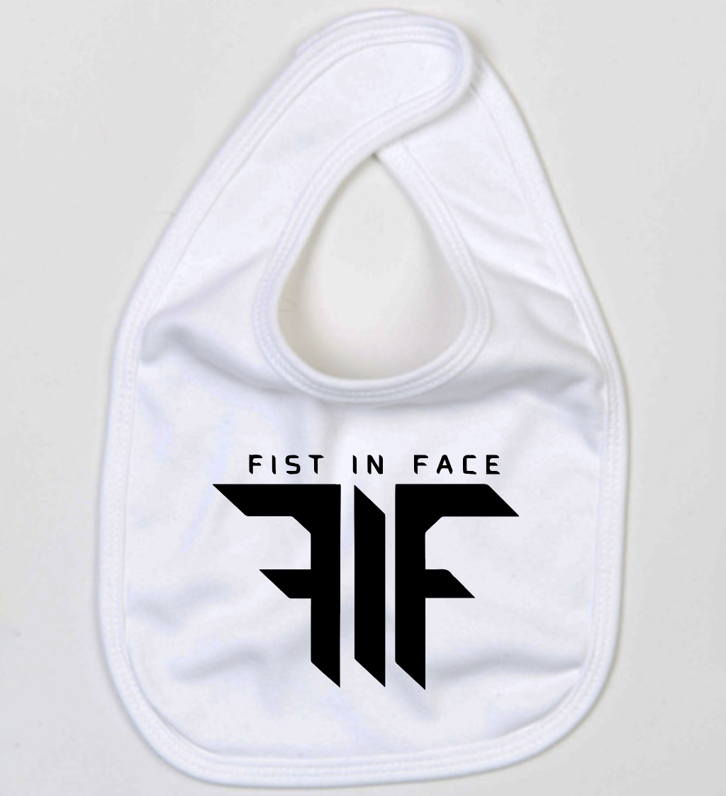 FIF Fist in Face Baby Bib back closure