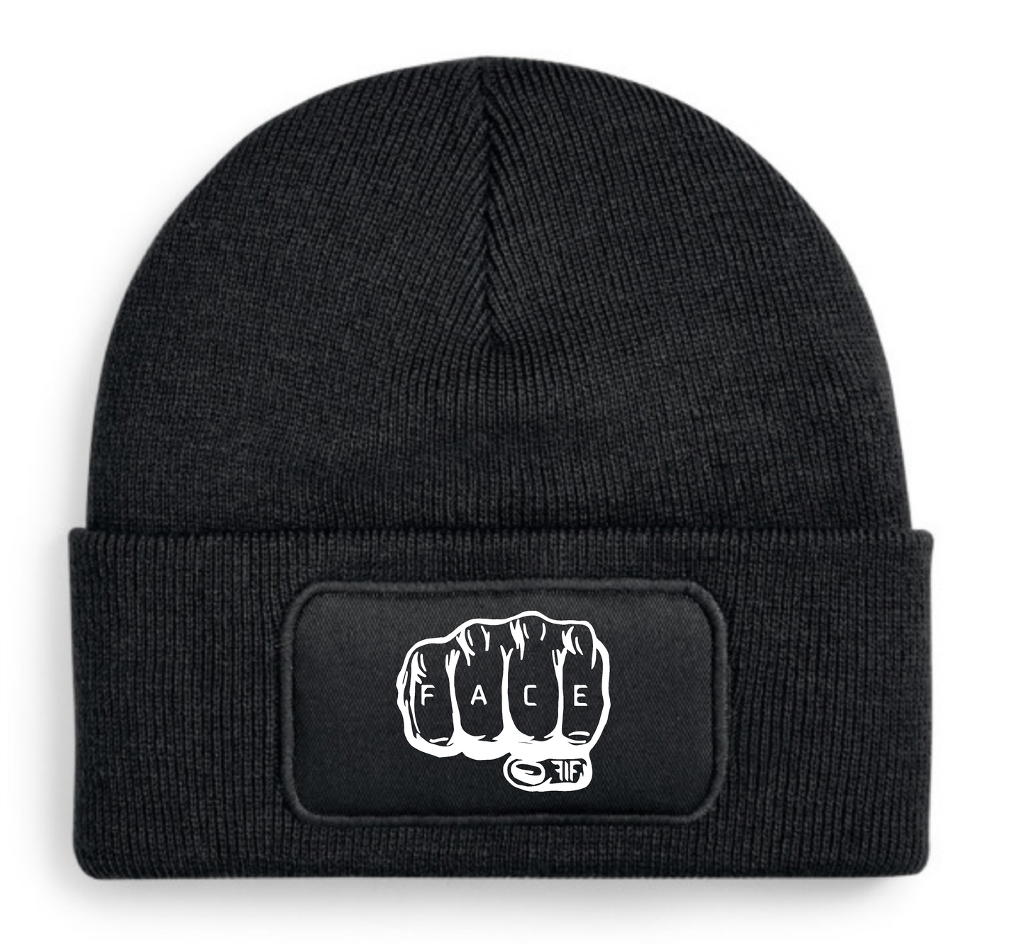 FIF Fist in Face Beanie side view