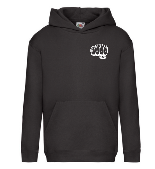 FIF Fist in Face Kids' Hoodie Black front