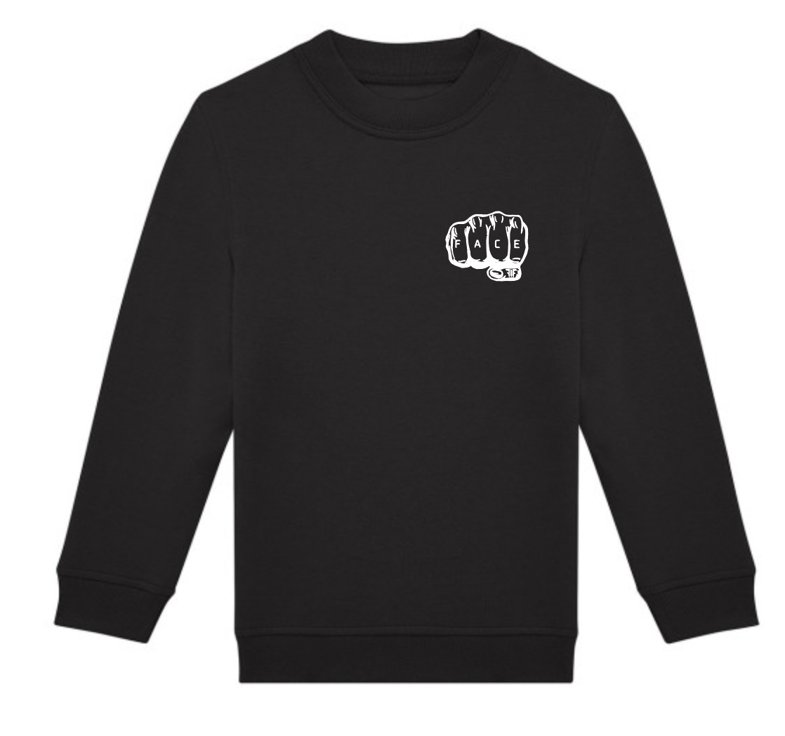 FIF Fist in Face Kids' Sweatshirt Black front