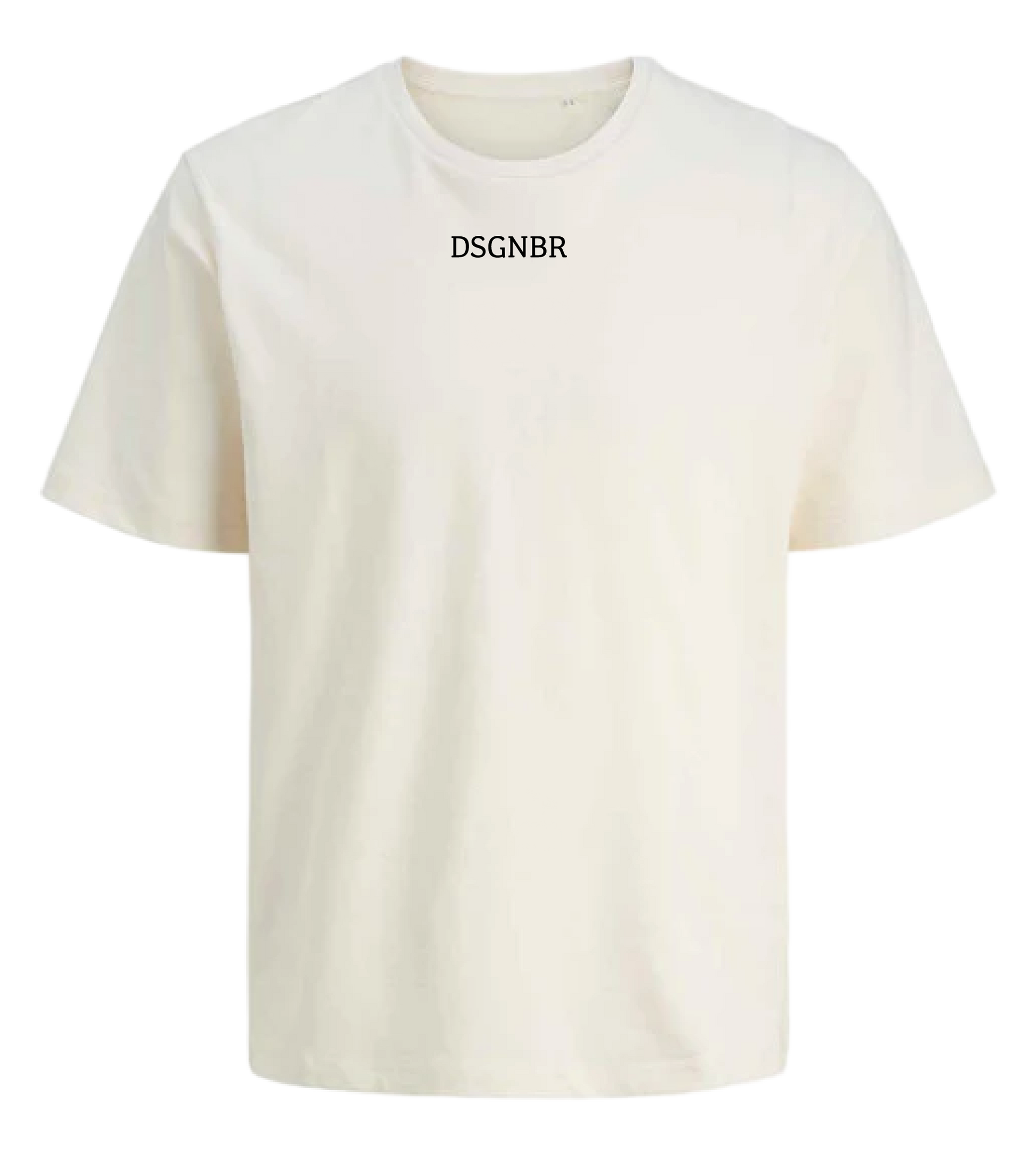 DSGNBR T-Shirt Unisex Egret mit Brustschriftzug