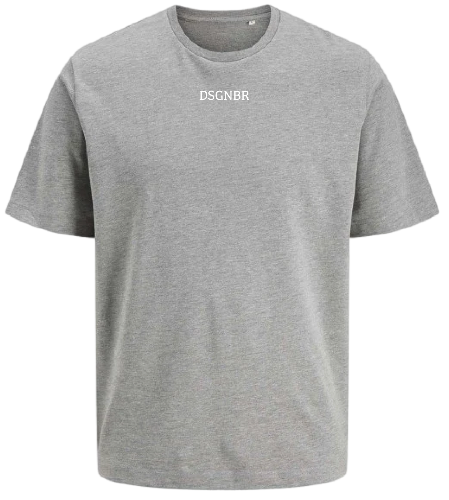 DSGNBR T-Shirt Unisex Grey mit Brustschriftzug