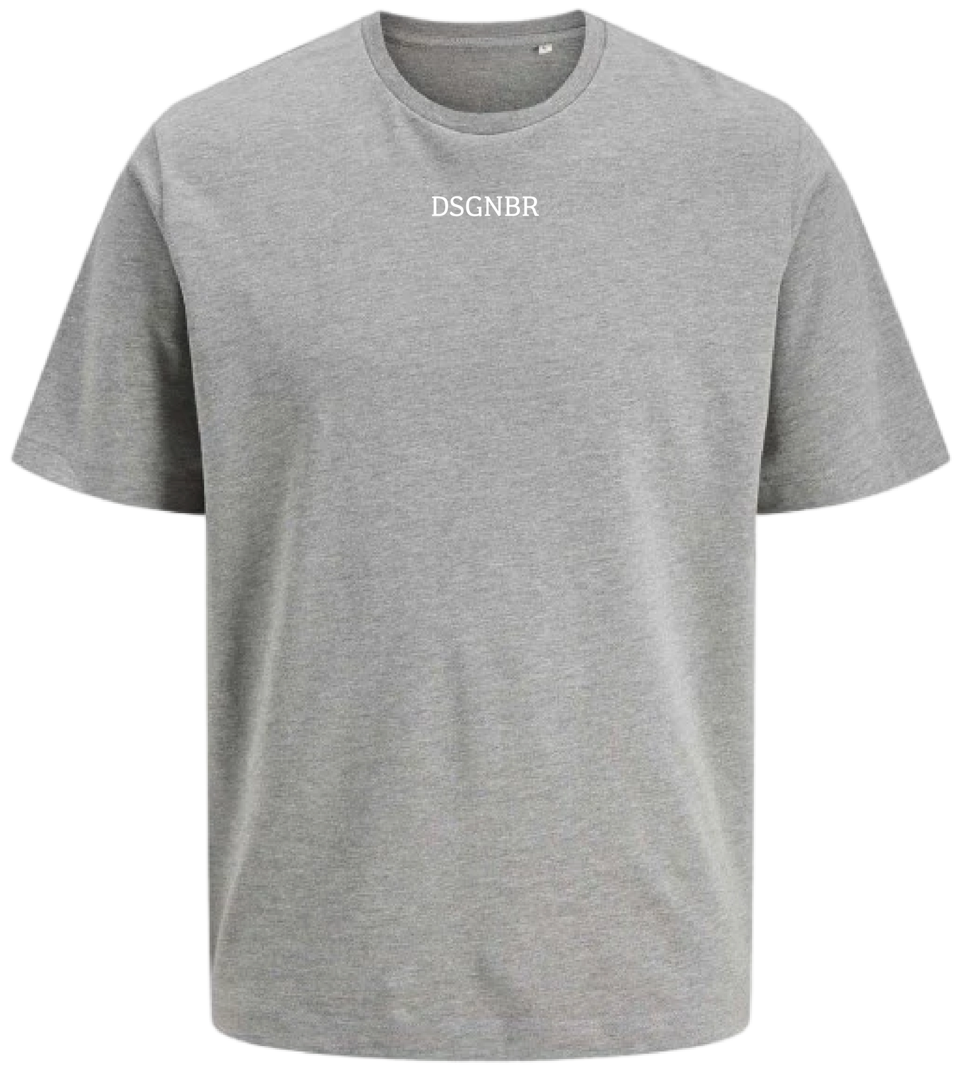 DSGNBR T-Shirt Unisex Grey mit Brustschriftzug