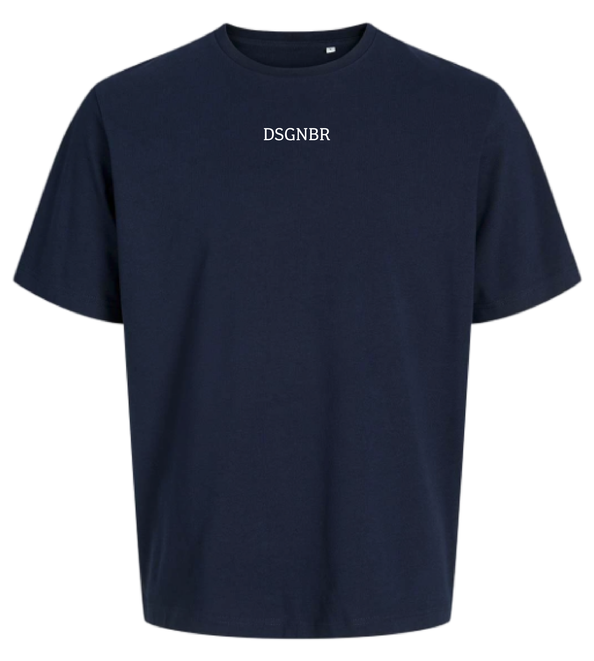 DSGNBR T-Shirt Unisex Navy mit Brustschriftzug