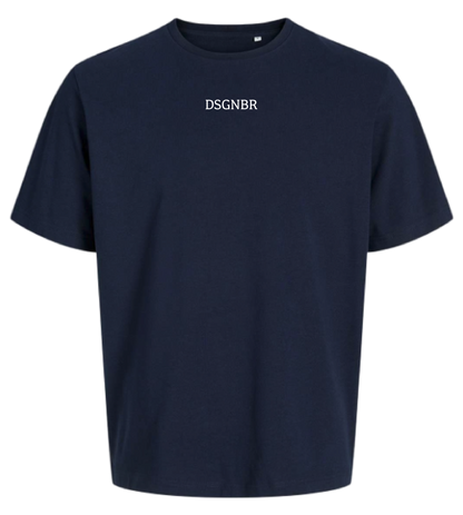 DSGNBR T-Shirt Unisex Navy mit Brustschriftzug