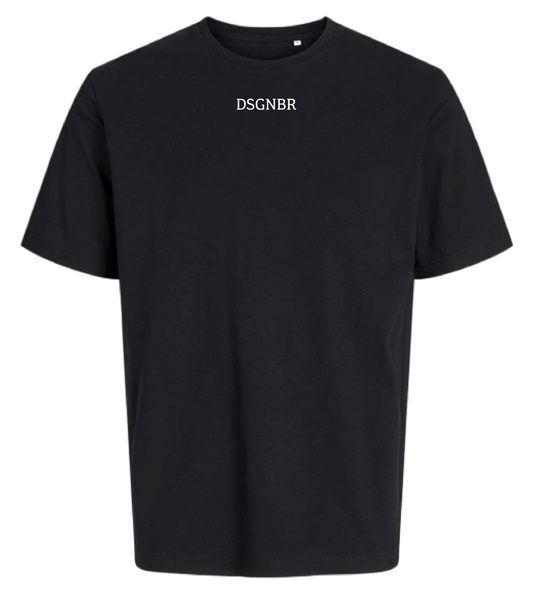 DSGNBR T-Shirt Unisex Black mit Brustschriftzug