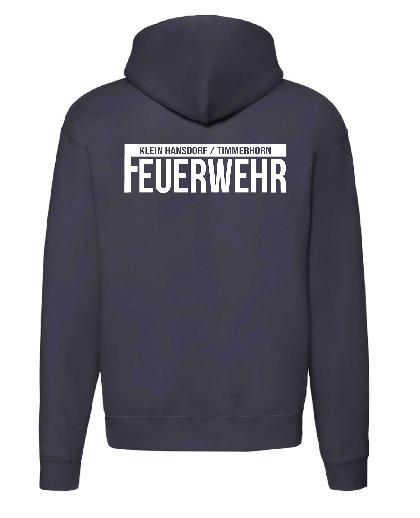 FF53 Sweatshirtjacke mit Kapuze Navy – Rückansicht