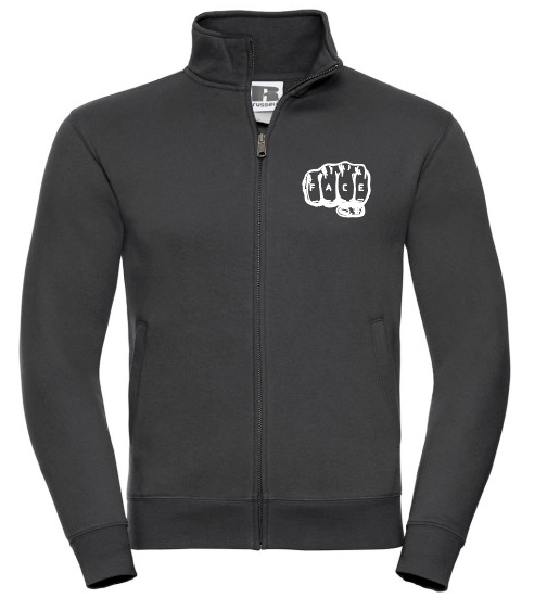 FIF Fist in Face Unisex Sweatshirt Jacket Black front