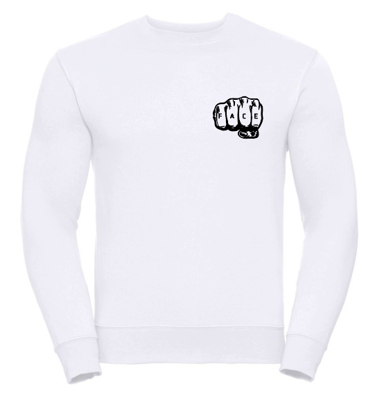 FIF Fist in Face Unisex Sweatshirt White front