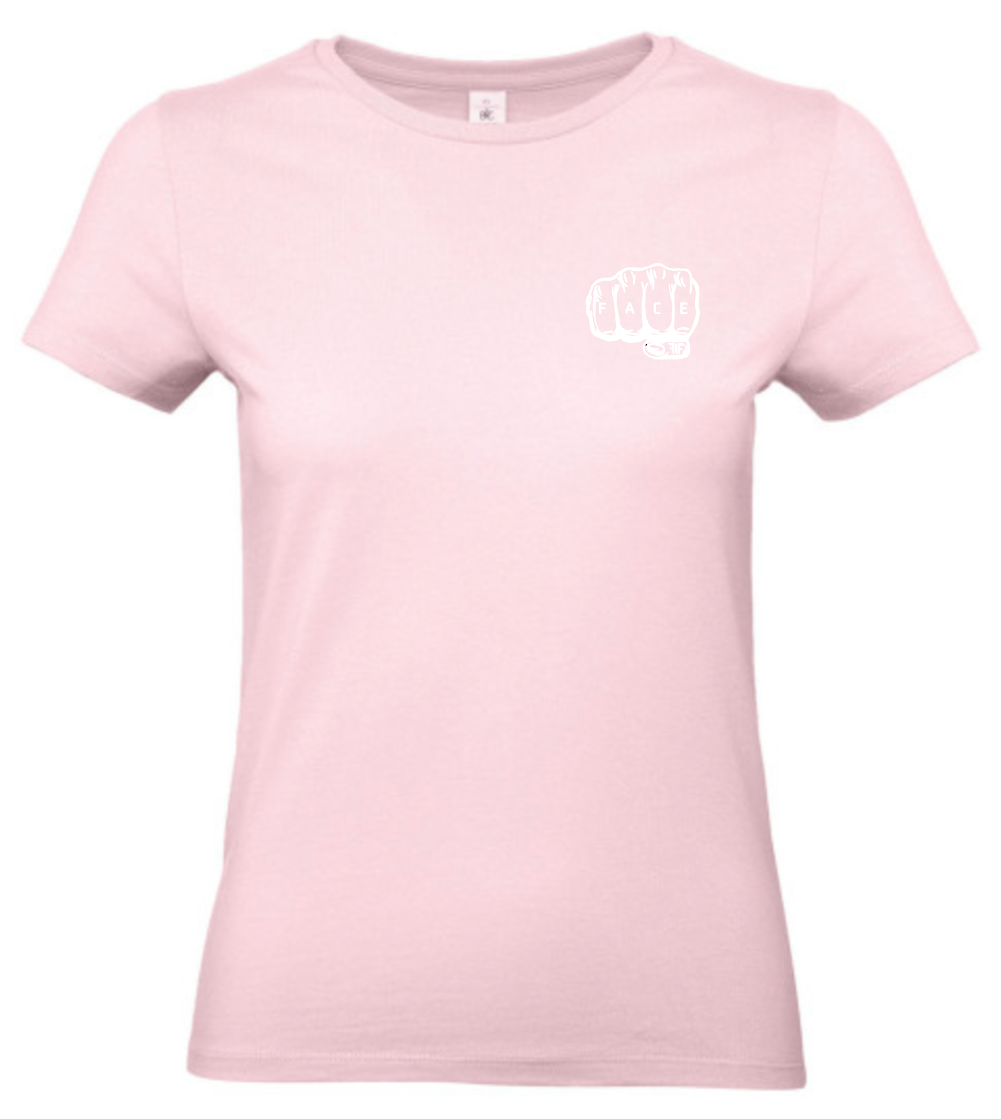 FIF Fist in Face Women's T-Shirt Orchid Pink front white print
