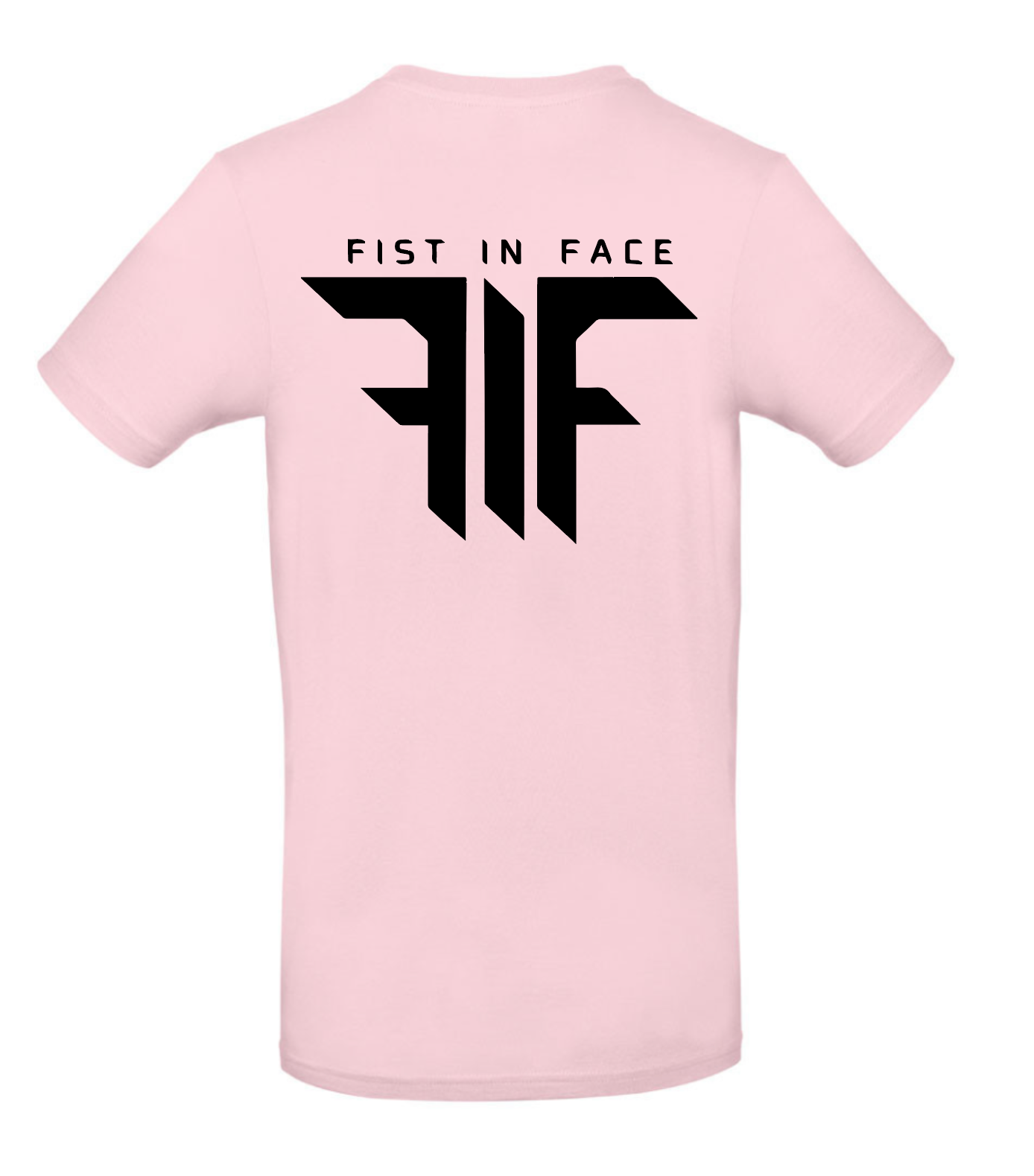 FIF Fist in Face Unisex T-Shirt Orchid Pink back black print