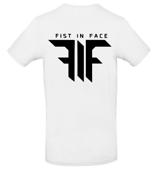 FIF Fist in Face Unisex T-Shirt White back