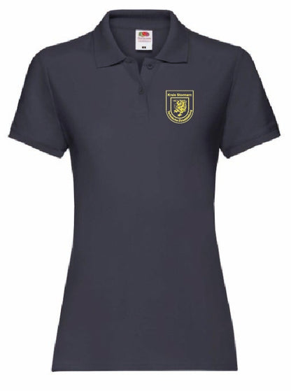 TEL Poloshirt Damen Navy mit gelbem Wappen