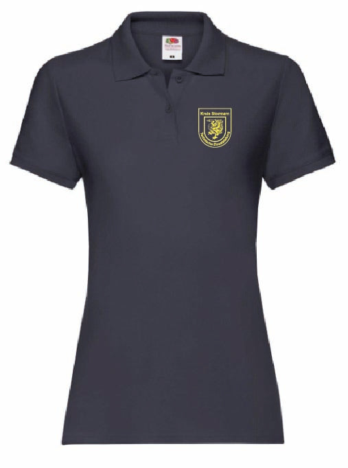 TEL Poloshirt Damen Navy mit gelbem Wappen