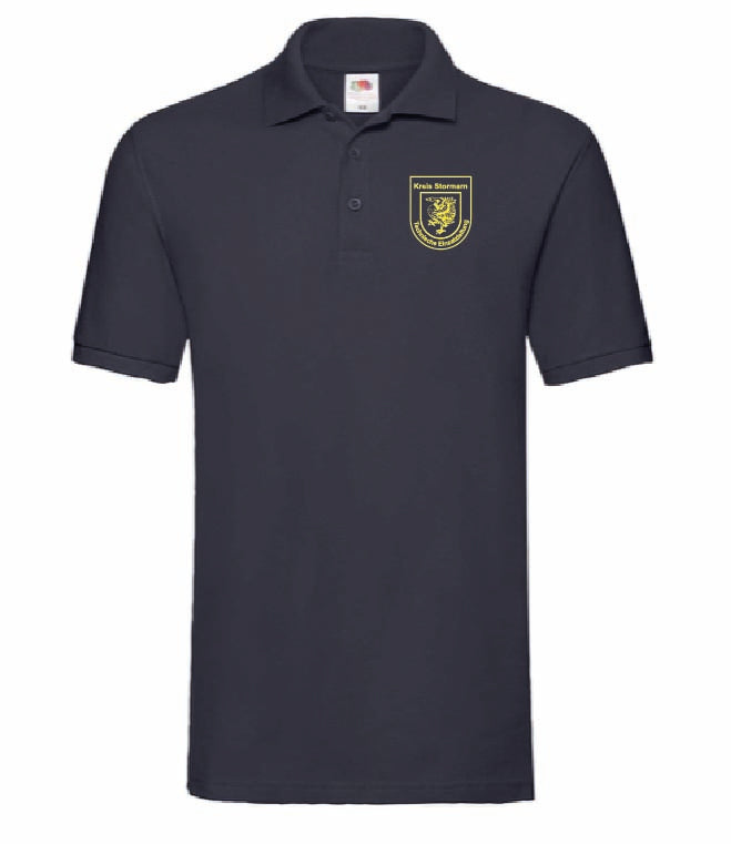 TEL Poloshirt Unisex Navy mit gelbem Wappen