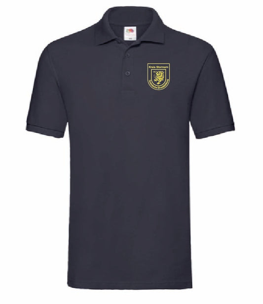 TEL Poloshirt Unisex Navy mit gelbem Wappen