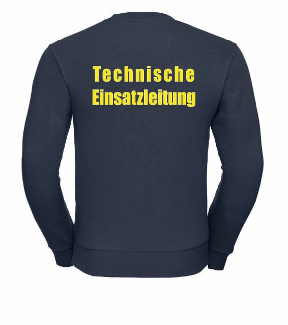 TEL Sweatshirt Unisex Navy – Rückansicht