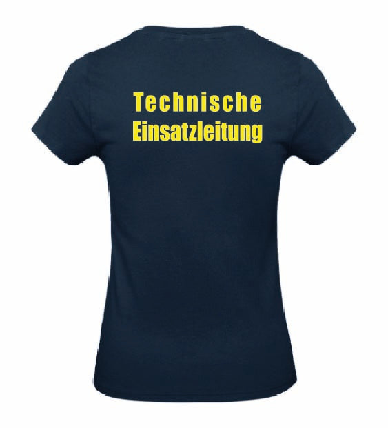 TEL T-Shirt Damen Navy – Rückansicht