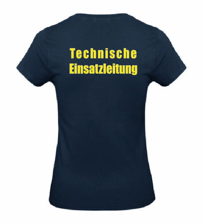 TEL T-Shirt Damen Navy – Rückansicht
