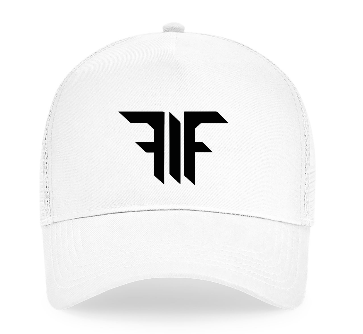 Trucker Cap White FIF black